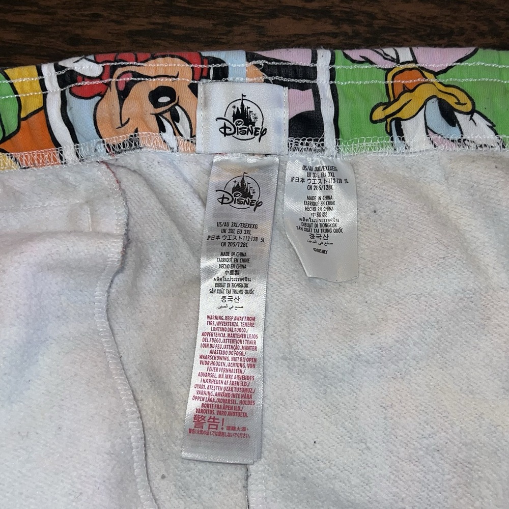 Disney Mickey And Friends Sweatpants Men 3XL Multicolor XXXL All Over Print - Picture 3 of 9